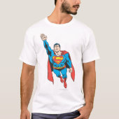 Superman rechts Arm erhöht T-Shirt (Vorderseite)