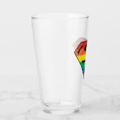 Superman-Regenbogen-Logo Glas (Rechts)