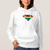 Superman-Regenbogen-Logo Hoodie (Vorderseite)
