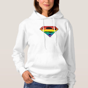Superman Regenbogen-Logo Hoodie