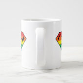 Superman-Regenbogen-Logo Jumbo-Tasse (Rückseite)