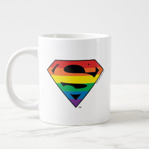Superman-Regenbogen-Logo Jumbo-Tasse