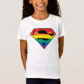 Superman-Regenbogen-Logo T-Shirt (Vorderseite)