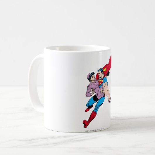 Superman rettet Louis Kaffeetasse (Vorderseite Links)