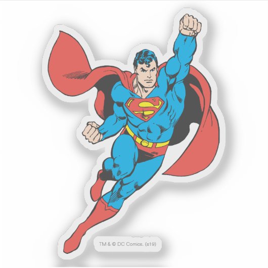 Superman Right Fist Raise Aufkleber (Vorderseite)