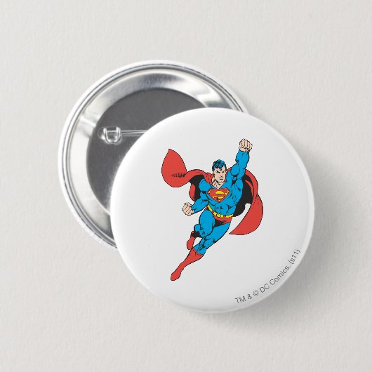 Superman Right Fist Raise Button (Vorne & Hinten)
