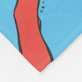 Superman Right Fist Raise Fleecedecke (Ecke)