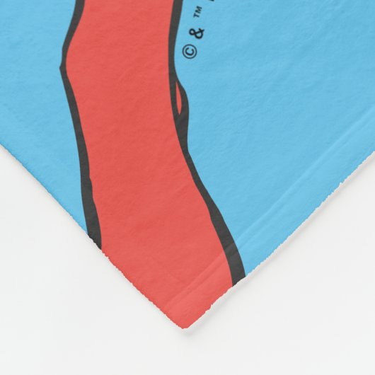 Superman Right Fist Raise Fleecedecke (Ecke)