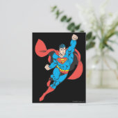 Superman Right Fist Raise Postkarte (Stehend Vorderseite)