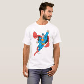 Superman Right Fist Raise T-Shirt (Vorne ganz)