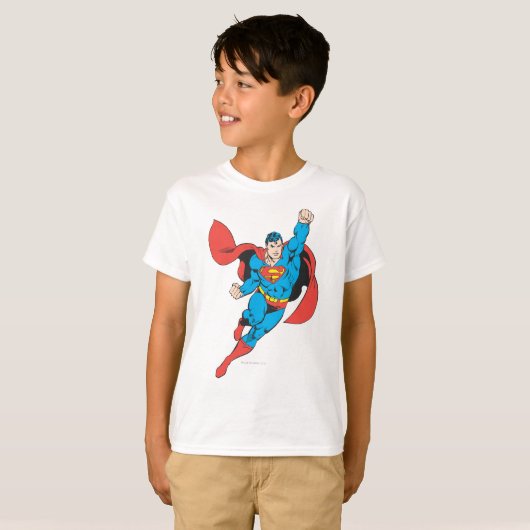 Superman Right Fist Raise T-Shirt (Vorne ganz)