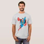Superman Right Fist Raise T-Shirt (Vorne ganz)