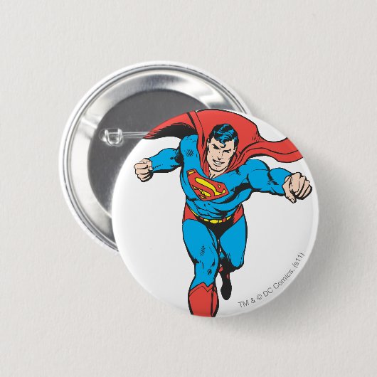 Superman Runs Forward 2 Button (Vorne & Hinten)