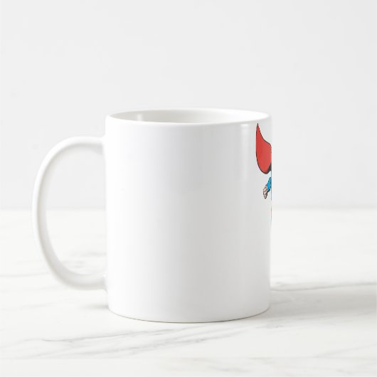 Superman Runs Forward 2 Kaffeetasse (Links)