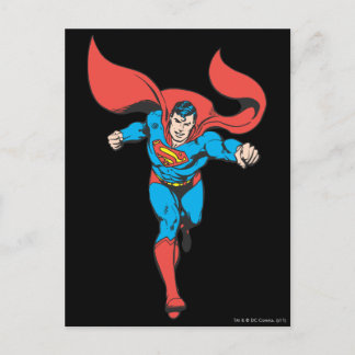 Superman Runs Forward 2 Postkarte