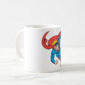 Superman Runs Forward Kaffeetasse (Vorderseite Links)
