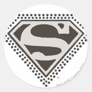 Superman S-Schild  Es ist Showtime!Logo Runder Aufkleber