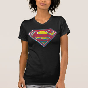 Superman S-Schild  gedrucktes Logo T-Shirt