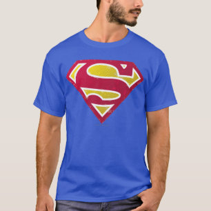 Superman S-Schild gestörtes Punktlogo T-Shirt
