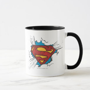Superman S-Schild  Innerhalb des Clouds Logo Tasse