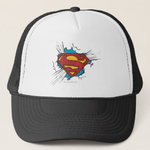 Superman S-Schild Innerhalb des Clouds Logo Truckerkappe