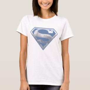 Superman S-Schild  Light Blue City Logo T-Shirt