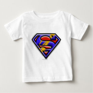 Superman S-Schild Lila Airbrush-Logo Baby T-shirt