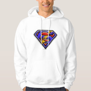 Superman S-Schild  Lila Airbrush-Logo Hoodie