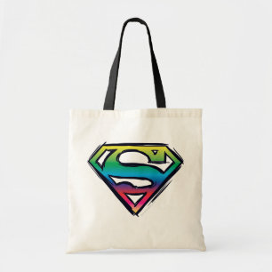 Superman S-Schild RegenbogenLogo Tragetasche