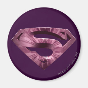 Superman S-Schild  Rosa-Star-Burst-Logo Magnet