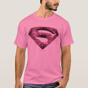 Superman S-Schild  Rosa-Star-Burst-Logo T-Shirt