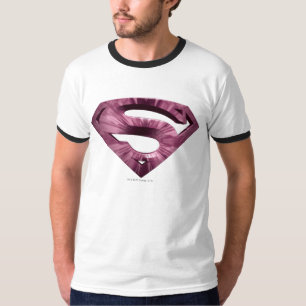 Superman S-Schild  Rosa-Star-Burst-Logo T-Shirt