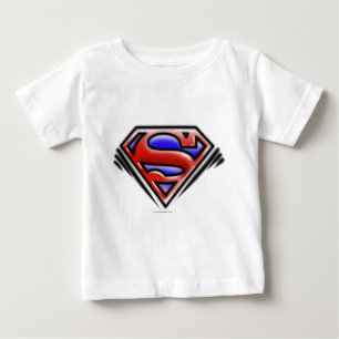 Superman S-Schild Rotes Airbrush-Logo Baby T-shirt