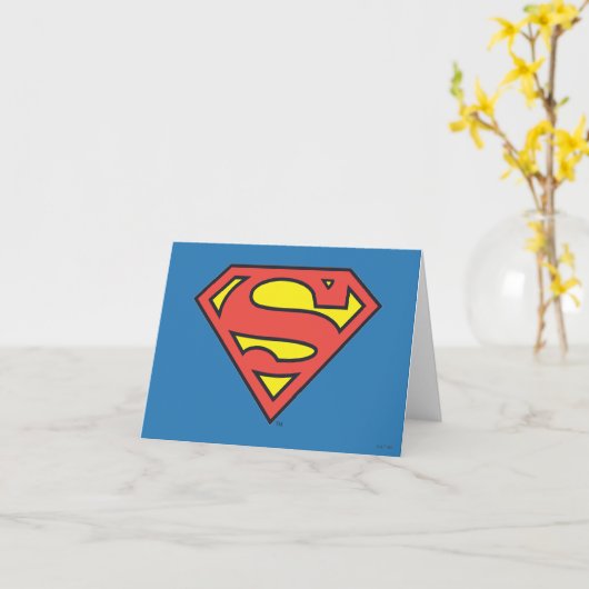 Superman S-Schild| Supermann-Logo Karte (Gelbe Blume)