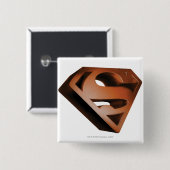 Superman S-Shield | 3D-Grainy-Logo Button (Vorne & Hinten)