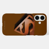 Superman S-Shield | 3D-Grainy-Logo Case-Mate iPhone Hülle (Rückseite (Horizontal))