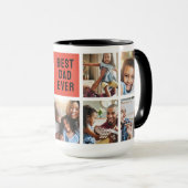 Superman S-Shield | Beste Vater-FotoCollage Tasse (VorderseiteRechts)