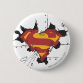 Superman S-Shield | Broken Metal Logo Button (Vorderseite)