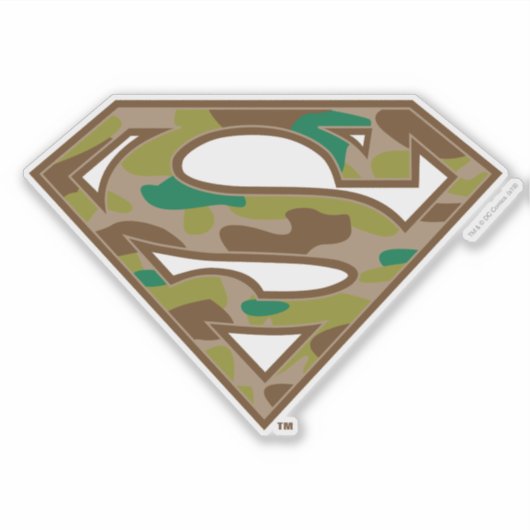 Superman S-Shield | Camouflage-Logo Aufkleber (Vorderseite)