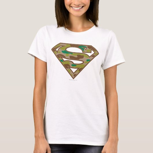 Superman S-Shield | Camouflage-Logo T-Shirt (Vorderseite)
