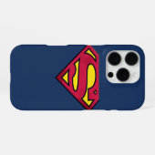 Superman S-Shield | Dirt-Logo iPhone Hülle (Rückseite (Horizontal))