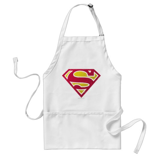 Superman S-Shield | Distressed Dots Logo Schürze (Vorne)