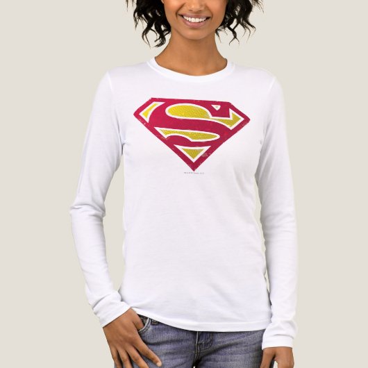 Superman S-Shield | Distressed Dots Logo Tri-Blend Shirt (Vorderseite)