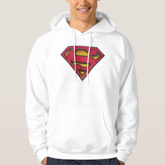 Superman S-Shield | Distresses Logo Hoodie (Vorderseite)