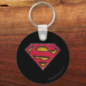 Superman S-Shield | Distresses Logo Schlüsselanhänger (Vorderseite)