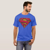 Superman S-Shield | Distresses Logo T-Shirt (Vorne ganz)