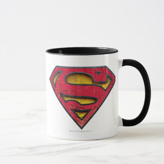 Superman S-Shield | Distresses Logo Tasse (Rechts)