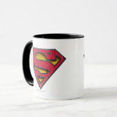 Superman S-Shield | Distresses Logo Tasse (Vorderseite Links)