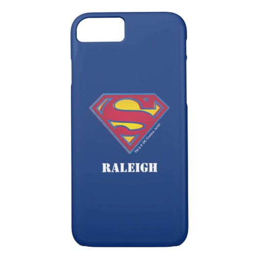 Superman S-Shield | Dot-Logo | Name hinzufügen Case-Mate iPhone Hülle (Rückseite)