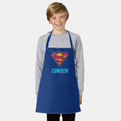 Superman S-Shield | Dot-Logo | Name hinzufügen Schürze (Getragen)